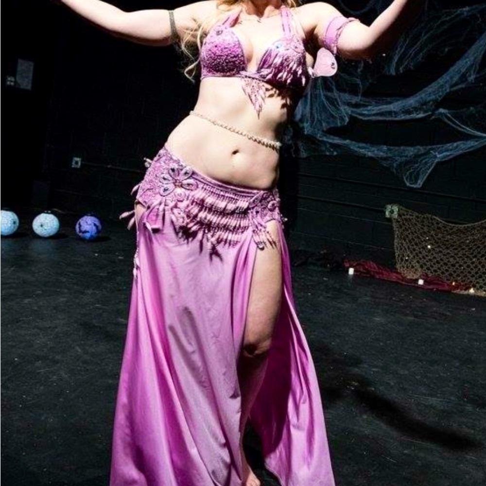 Lilac Purple Pink Bella of Istanbul Professional Turkish Belly Dance Costume